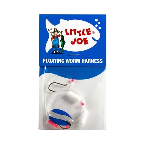 Little Joe LR741 Floating Worm Harness-Blu/Chrm