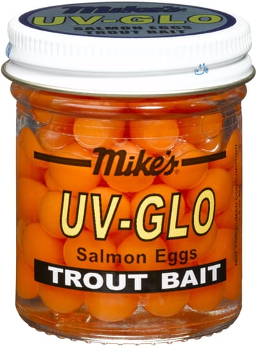 Atlas-Mike's 1016 UV Glo Salmon Eggs Orange 1.1 oz Jar