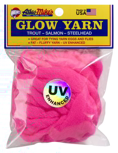 Atlas-Mikes 77009 UV Glow Yarn 12, Cerise | 043171770099