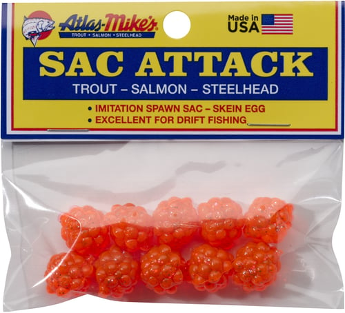 Atlas-Mike's 41023 Sac Attack Plastic Cluster Eggs, Orange