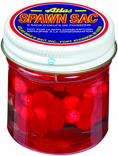 Atlas-Mike's 62006 Floating Spawn Sacs, 6 Sacs per Jar, Red