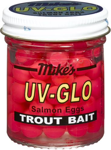 Atlas-Mike's 1018 UV Glo Salmon Eggs Pink 1.1 oz Jar
