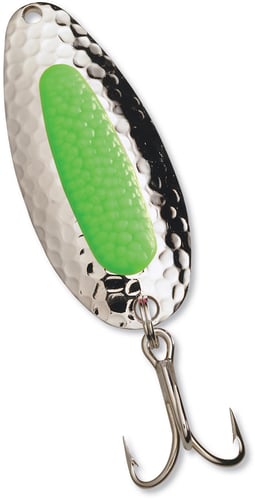 Blue Fox 01-40-004IC Pixee Spoon 7/8 oz, Nickel Plated/Green Insert | 027752140044