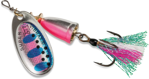 Blue Fox Vibrax Bullet Fly 1 Spinner Fishing Lure 3/16oz Rainbow