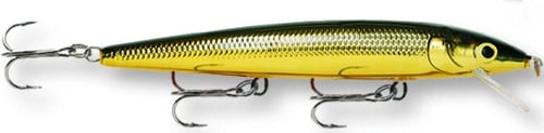 Rapala HJ12G Husky Jerk, 4 3/4 Inch 7/16 oz, Gold, Suspending | 022677001333