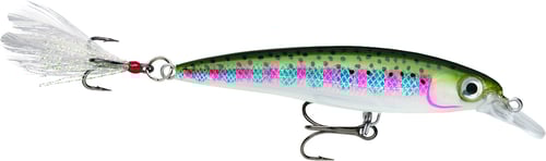 Rapala XR08RT X-Rap Jerkbait, 3 1/8 Inch, 1/4 oz, Rainbow Trout | 022677135700