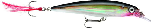 Rapala XR08S X-Rap Jerkbait, 3 1/8 Inch 1/4 oz, Silver, Suspending | 022677135625