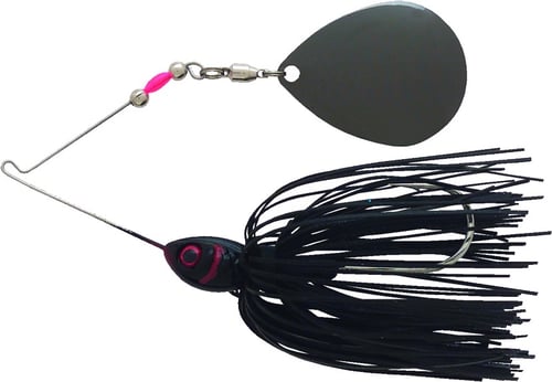Booyah BYMT34601 Moon Talker Spinnerbait, 3/4 oz, Black/Silver | 719339069038