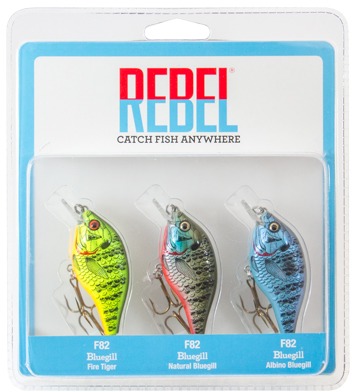 Rebel PK3RB6 3 Pack, Bluegill | 020554070793