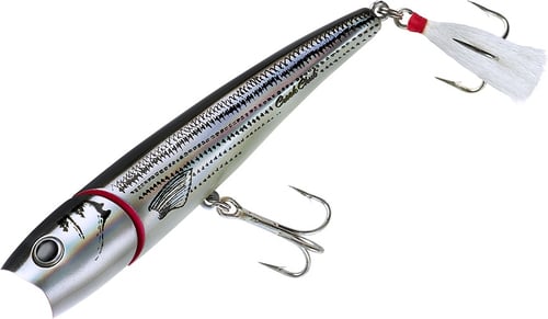 Creek Chub I6600JP64 Knuckle Head Popper, 5 Inch, 1 1/2oz, Silver | 025436044534