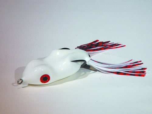 Scum Frog TSH-1203 Trophy Series Topwater Frog, 1/2 oz, White