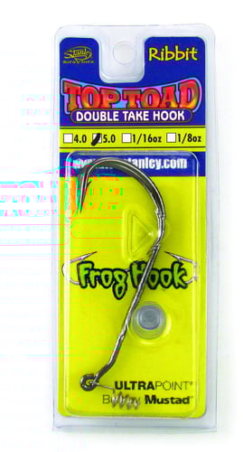 Stanley SRDT1-50 Unweighted Double Take Ribbit Hook, Size 5/0, 5 per | 010851591053