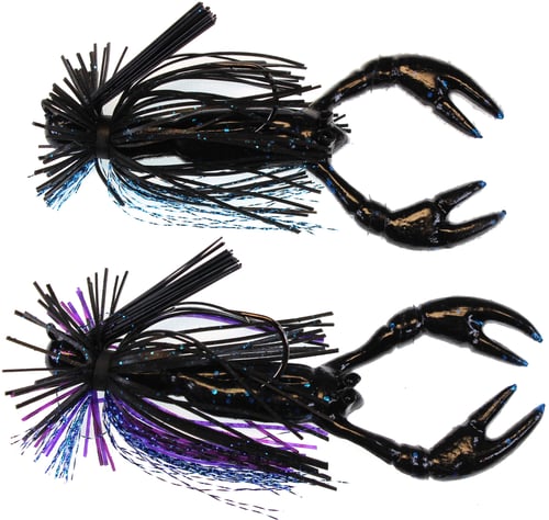 Stanley FSR218-6365 Finesse Jig-1/8 oz. - Black Blue, 2Pk