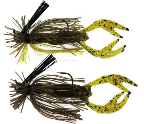 Stanley FSR214-6469 Finesse Jig-1/4 oz. - Pumpkin/Green/Chart, 2Pk