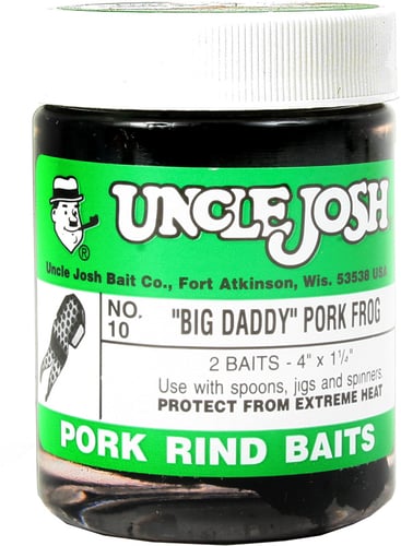Uncle Josh 10 B Big Daddy Frog Black  2 Per Jar | 043517007049