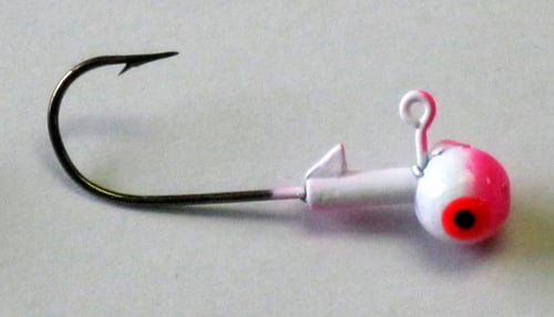 Kalin's RH18-4 Roundhead Jig, 1/8 oz, Sz 1 Hook, Pink/White, 10/Pack
