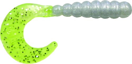 Kalins 2TG10889 Triple Threat Grub , 2 Inch, Albino/Chartreuse Tail | 088923121897