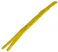 Uncle Josh 57S Y 7 Inch Forked Tail Sea StripYellow 3 Per Jar | 043517210036