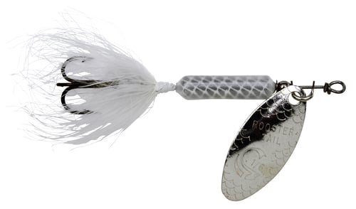 Wordens 202WH Rooster Tail InLine Spinner, 1/32 oz, Treble Hook, White | 042965000732