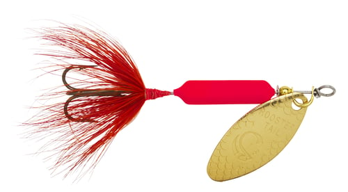 Wordens 202-FLR-P Rooster Tail In-Line Spinner, 1/32 oz, Treble