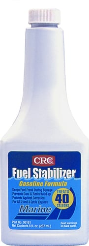 CRC 06161 Fuel Stabilizer 8oz Gas Formula Treats 40Gal | 078254061610