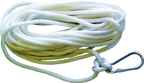 Attwood 11707-7 Anchor Line Wht Twis Nylon w/Hook 3/8