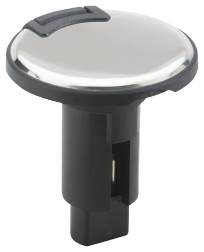 Attwood 910R2PSB7 Light Armor Round Light Base, Black, 2 Pin | 022697016447
