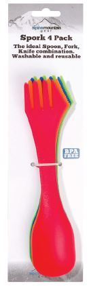 Caddis AMGSPK4PK Spork 4 Pack  Multi Colored | 877060001908