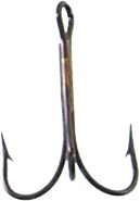 Mustad 3551-BR-14-5 Classic Treble Hook, Size 14, Standard Shank