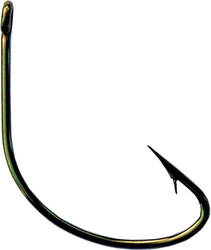 Mustad 37140-BR-2-100 Classic Wide Gap Hook, Size 2, Hollow/Reversed | 023534084155