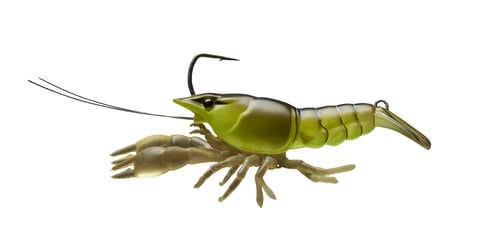 LiveTarget LCR75SK824 Live Craw Finess Bait 3 Inch, 1/2 oz, Chartreuse | 697713228151
