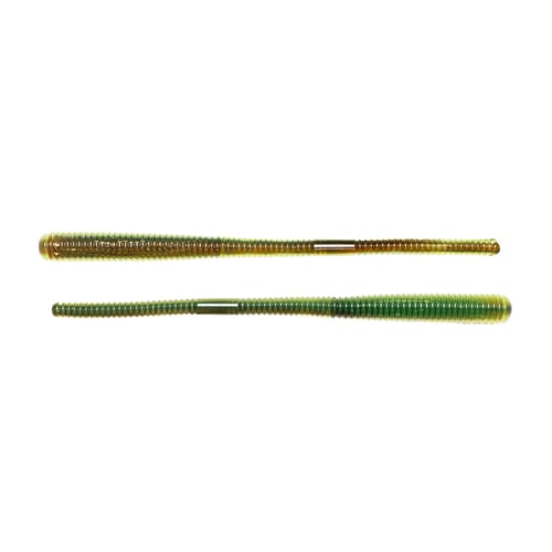LiveTarget FWRM114SK1002 ICT 4.5 Inch Finesse Worm, Brown / Chartreuse | 023534525689