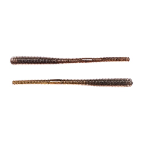 LiveTarget FWRM114SK1026 ICT 4.5 Inch Finesse Worm, Brown / Black, 10/pack | 023534525641