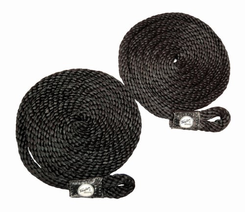 Taylor Made 11313 3/8 Inch X72 Inch Braided Rope Black Pr | 040011115034