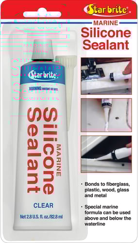 Star Brite 082102P Silicone Sealant Clear 2.8 oz | 071247821024