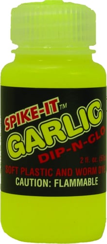 SpikeIt 3301 2oz DipNGlo Soft Plastic Lure Dye Chartreuse Garlic | 738643033016