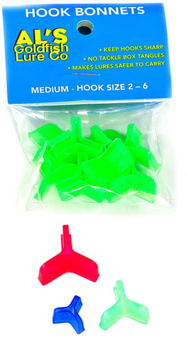 Als Goldfish HB981 Hook Bonnets Med Grn Fits Trebles 26 8Cd | 038866120020