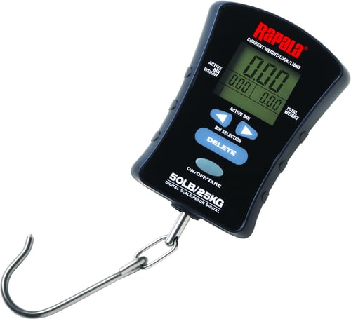 Rapala RCTDS50 Compact Touch Screen Digital Scale, 50Lb, 8 Storage Bins