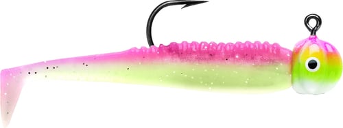 VMC BTJ132PCGL Boot Tail Jig 1/32 oz Pink Chartreuse Glow