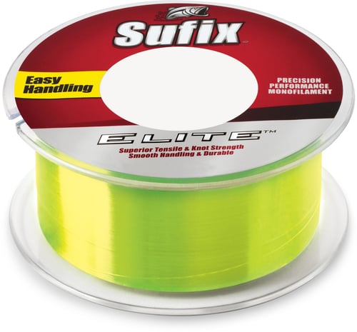 Sufix 661-104Y Elite Monofilament 4lb 330yd Hi-Vis Yellow Boxed