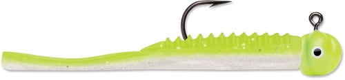 VMC FGRJ132CHPRL Flap Tail Jig 1/32 oz, #6 Hook, Chartreuse Pearl