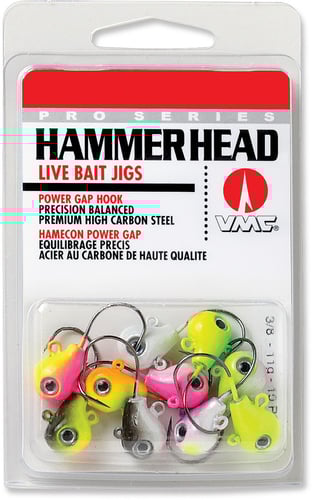 VMC DHHJ38KASST Hammer Head Jig Glow Kit, Sinking, 3/8 oz, 2/0 | 043193106005