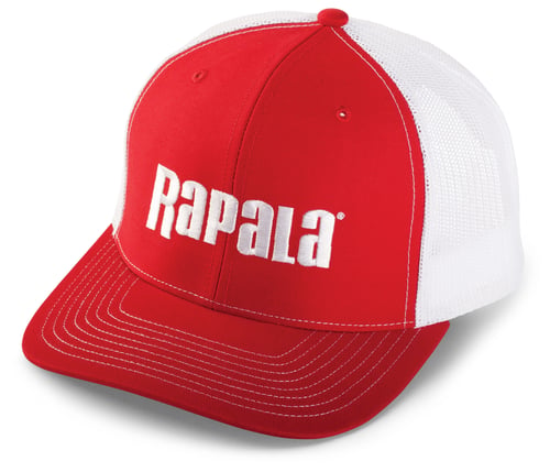 Rapala RTC100 Trucker Cap Red/White Mesh, Center Logo