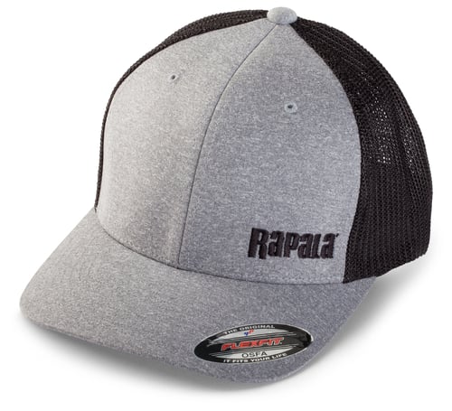 Rapala RFFC200 Flex Fit Cap Heathered Grey/Black Mesh, Left Logo