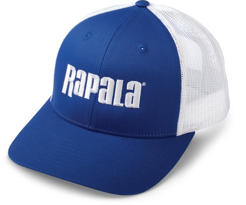 Rapala RTCL204 Trucker Cap Low Profile Blue / White Mesh Left Logo