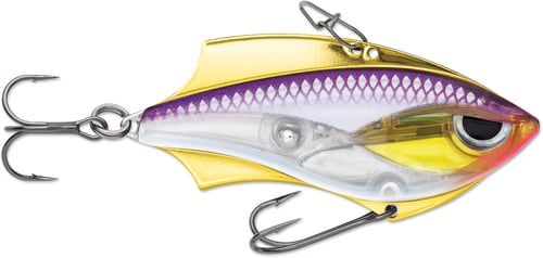 Rapala RVB05PD Rap-V Blade 5, 2 Inch 3/8 oz, VMC 6 and 8 Hooks, Metal | 022677325316