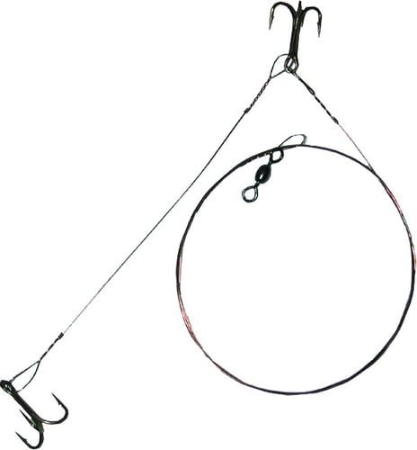 Boone 00601 Live Bait Rig 2 Pk, 2  2 Treble Hook | 043344006017