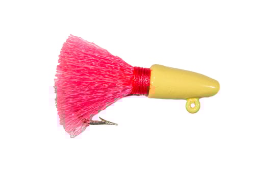 Boone 00594 Pompano Jig, Cream Head Pink Tail, 1/4 Oz | 043344005942
