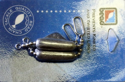 Bead Chain R58 Bead Chain, Keel Sinker, 5/8oz, 2pk | 037887000595