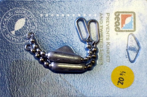Bead Chain R14 Bead Chain, Keel Sinker, 1/4oz, 2pk